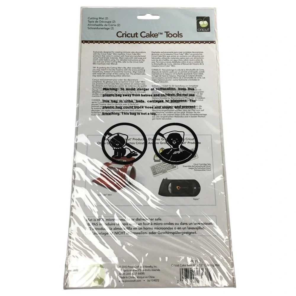 CRICUT Cake Tools Mini Cutting Mats 6 in x 12 in Set of 2 Food Grade NEW NWT - Picture 4 of 6